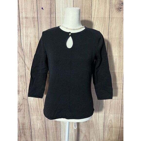 Axcess Tops - Axcess Women’s Shirt Black Peek A Boo Front Chest